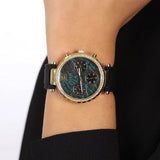 Buy Shop Guess Solstice Diamonds Black Mother of Pearl Dial Black Rubber Strap Watch for Women - GW0113L2 USA Online