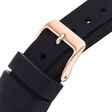 Buy Shop Guess Solstice Diamonds Black Mother of Pearl Dial Black Rubber Strap Watch for Women - GW0113L2 USA Online