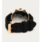 Buy Shop Guess Solstice Diamonds Black Mother of Pearl Dial Black Rubber Strap Watch for Women - GW0113L2 USA Online