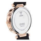 Buy Shop Guess Solstice Diamonds Black Mother of Pearl Dial Black Rubber Strap Watch for Women - GW0113L2 USA Online