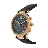 Buy Shop Guess Solstice Diamonds Black Mother of Pearl Dial Black Rubber Strap Watch for Women - GW0113L2 USA Online