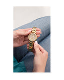Buy Shop Guess Solstice Diamonds Gold Dial Gold Steel Strap Watch for Women - GW0403L2 USA Online