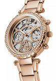Buy Shop Guess Solstice Diamonds Rose Gold Dial Rose Gold Steel Strap Watch for Women - GW0403L3 USA Online