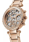 Buy Shop Guess Solstice Diamonds Rose Gold Dial Rose Gold Steel Strap Watch for Women - GW0403L3 USA Online