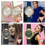 Buy Shop Guess Solstice Diamonds Silver Dial Blue Rubber Strap Watch for Women - GW0113L3 USA Online