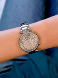 Buy Shop Guess Solstice Diamonds Silver Dial Silver Steel Strap Watch for Women - GW0403L1 USA Online