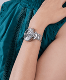 Buy Shop Guess Solstice Diamonds Silver Dial Silver Steel Strap Watch for Women - GW0403L1 USA Online