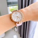 Buy Shop Guess Solstice Diamonds White Dial Pink Rubber Strap Watch For Women - GW0113L4 USA Online