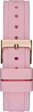 Buy Shop Guess Solstice Diamonds White Dial Pink Rubber Strap Watch For Women - GW0113L4 USA Online