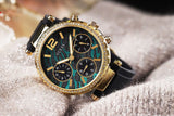 Buy Shop Guess Solstice Green Dial Black Rubber Strap Watch for Women - GW0113L1 USA Online