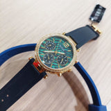 Buy Shop Guess Solstice Green Dial Black Rubber Strap Watch for Women - GW0113L1 USA Online