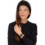 Buy Shop Guess Solstice Green Dial Black Rubber Strap Watch for Women - GW0113L1 USA Online