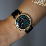 Buy Shop Guess Solstice Green Dial Black Rubber Strap Watch for Women - GW0113L1 USA Online