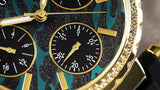 Buy Shop Guess Solstice Green Dial Black Rubber Strap Watch for Women - GW0113L1 USA Online