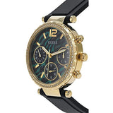 Buy Shop Guess Solstice Green Dial Black Rubber Strap Watch for Women - GW0113L1 USA Online