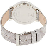 Buy Shop Guess Sparkle Butterfly White Dial Silver Leather Strap Watch For Women - GW0008L1 USA Online