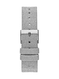Buy Shop Guess Sparkle Butterfly White Dial Silver Leather Strap Watch For Women - GW0008L1 USA Online