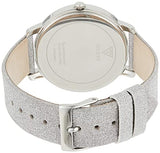 Buy Shop Guess Sparkle Butterfly White Dial Silver Leather Strap Watch For Women - GW0008L1 USA Online