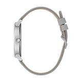 Buy Shop Guess Sparkle Butterfly White Dial Silver Leather Strap Watch For Women - GW0008L1 USA Online