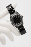 Buy Shop Guess Sparkler Diamonds Black Dial Black Steel Strap Watch for Women - GW0111L4 USA Online