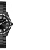 Buy Shop Guess Sparkler Diamonds Black Dial Black Steel Strap Watch for Women - GW0111L4 USA Online