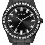 Buy Shop Guess Sparkler Diamonds Black Dial Black Steel Strap Watch for Women - GW0111L4 USA Online