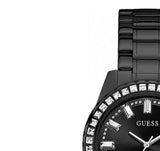 Buy Shop Guess Sparkler Diamonds Black Dial Black Steel Strap Watch for Women - GW0111L4 USA Online