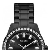 Buy Shop Guess Sparkler Diamonds Black Dial Black Steel Strap Watch for Women - GW0111L4 USA Online