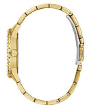 Buy Shop Guess Sparkler Diamonds Black Dial Gold Steel Strap Watch for Women - GW0111L2 USA Online