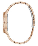 Buy Shop Guess Sparkler Diamonds Black Dial Rose Gold Steel Strap Watch for Women - GW0111L3 USA Online