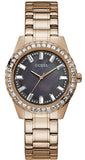Buy Shop Guess Sparkler Diamonds Black Dial Rose Gold Steel Strap Watch for Women - GW0111L3 USA Online