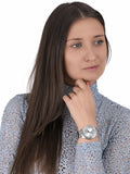 Buy Shop Guess Sparkler Diamonds Silver Dial Silver Steel Strap Watch for Women - GW0111L1 USA Online