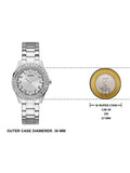 Buy Shop Guess Sparkler Diamonds Silver Dial Silver Steel Strap Watch for Women - GW0111L1 USA Online