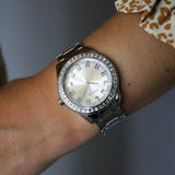 Buy Shop Guess Sparkler Diamonds Silver Dial Silver Steel Strap Watch for Women - GW0111L1 USA Online