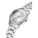 Buy Shop Guess Sparkler Diamonds Silver Dial Silver Steel Strap Watch for Women - GW0111L1 USA Online