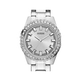 Buy Shop Guess Sparkler Diamonds Silver Dial Silver Steel Strap Watch for Women - GW0111L1 USA Online