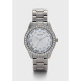 Buy Shop Guess Sparkler Diamonds Silver Dial Silver Steel Strap Watch for Women - GW0111L1 USA Online