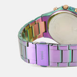 Buy Shop Guess Sparkler Silver Dial Purple Steel Strap Watch For Women - GW0111L5 USA Online
