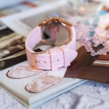 Buy Shop Guess Sparkling Chronograph Crystals Pink Dial Pink Silicone Strap Watch For Women - GW0032L4 USA Online
