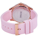 Buy Shop Guess Sparkling Diamonds Pink Dial Pink Rubber Strap Watch for Women - W0032L9 USA Online