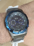 Buy Shop Guess Sport Analog Grey Dial Grey Steel Strap Watch for Men - W0377G5 USA Online