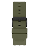 Buy Shop Guess Sport Chronograph Black Dial Green Silicone Strap Watch for Men - W0167G4 USA Online