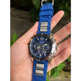 Buy Shop Guess Sport Multifunction Blue Dial Blue Rubber Strap Watch For Men - W0167G3 USA Online