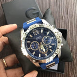 Buy Shop Guess Sport Multifunction Blue Dial Blue Rubber Strap Watch For Men - W0167G3 USA Online