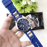 Buy Shop Guess Sport Multifunction Blue Dial Blue Rubber Strap Watch For Men - W0167G3 USA Online