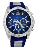 Buy Shop Guess Sport Multifunction Blue Dial Blue Rubber Strap Watch For Men - W0167G3 USA Online