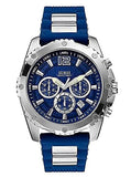Buy Shop Guess Sport Multifunction Blue Dial Blue Rubber Strap Watch For Men - W0167G3 USA Online