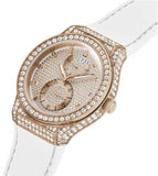 Buy Shop Guess Sport Multifunction Crystals Rose Gold Dial White Rubber Strap Watch For Women - GW0439L3 USA Online