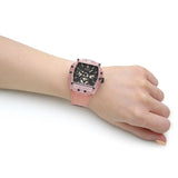 Buy Shop Guess Sporting Black Dial Pink Rubber Strap Watch for Men - GW0032G1 USA Online