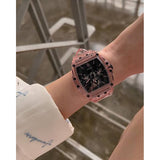 Buy Shop Guess Sporting Black Dial Pink Rubber Strap Watch for Men - GW0032G1 USA Online
